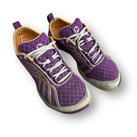 Merrell Women's Athletic Shoes Purple Size 7 Vibram Soles Trail Running - Picture 13 of 13